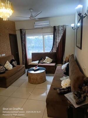Living Room in 3 BHK Apartment at Supertech Palm Greens, Bigli Bamba Bypass – for Sale
