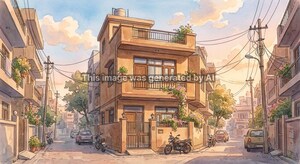  Builder Floor – Exterior View View at Pankha Road - for Sale