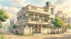  Apartment – Exterior View View at Vijayalakshmi Nagar - for Sale