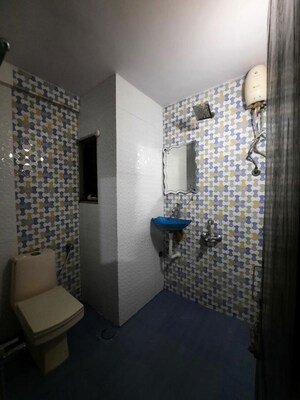 Bathroom in 2 BHK Apartment at Naiknavare Chaitraban Residency, Aundh – for Rent