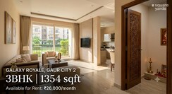3 BHK +Apartment For Rent in Galaxy Royale