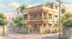  Independent House – Exterior View View at Palsana - for Sale