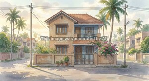  Independent House – Exterior View View at Pannur - for Sale