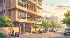  Builder Floor – Exterior View View at Bhavani Nagar - for Sale