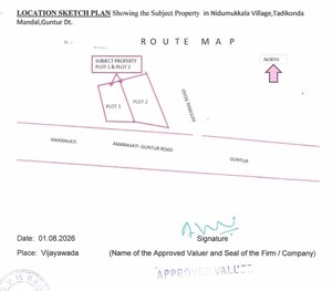  Land – Map Location View at Vadlamudi - for Sale