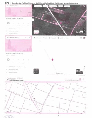  Land – Map Location View at Vadlamudi - for Sale
