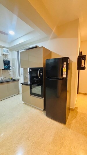 Living Room in 3 BHK Apartment at Maya Green Lotus Utsav, International Airport Road – for Rent