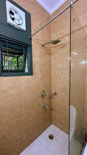 Bathroom in 1 BHK Builder Floor at Greater Kailash – for Rent