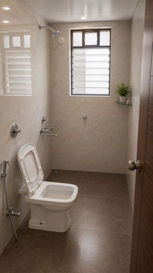 Bathroom in 2 BHK Apartment at Bunty Mayur Kilbil, Dhanori – for Rent