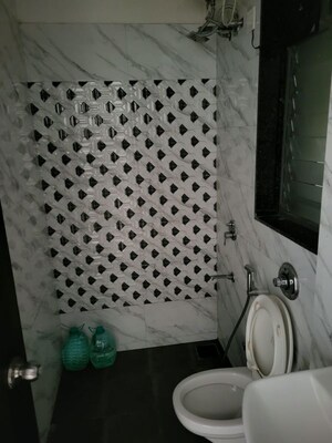 Bathroom in 1 BHK Apartment at UK Iridium, Kandivali East – for Rent