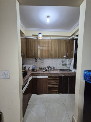 Kitchen in 3 BHK Builder Floor at Maan Heights, Gaur City 1 – for Rent