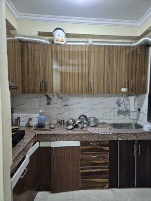 Kitchen in 3 BHK Builder Floor at Maan Heights, Gaur City 1 – for Rent