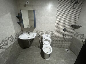 Bathroom in 3 BHK Apartment at SLV Central Park, Whitefield – for Rent