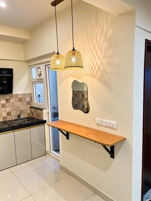 Kitchen in Studio Apartment at Puravankara Silversands, Mundhwa – for Rent