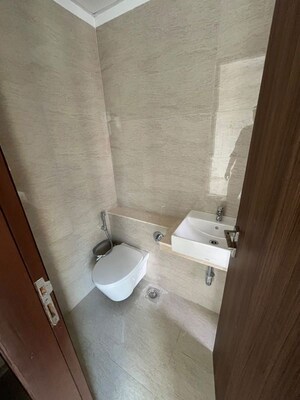 Bathroom in 2 BHK Apartment at Sheth Auris Serenity Tower 3, Malad West – for Rent