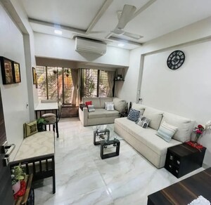 Living Room in 1 BHK Apartment at Godavari Apartments Chembur, Chembur – for Sale