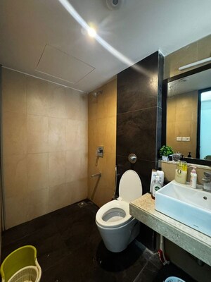 Bathroom in 2 BHK Apartment at Lodha Splendora, Ghodbunder Road – for Rent