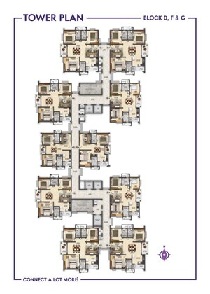 Master Plan in 2 BHK Apartment at Ramky One Symphony, Peeranchuruvu – for Sale