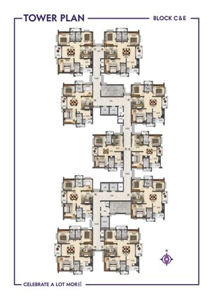 Master Plan in 2 BHK Apartment at Ramky One Symphony, Peeranchuruvu – for Sale