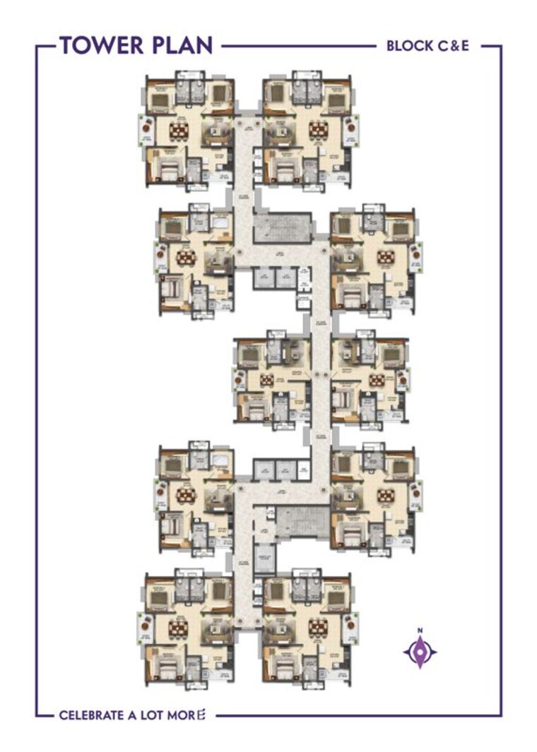 Master Plan, ramky-one-symphony 2 Bedroom 1065 Sq.Ft. Apartment In Peeranchuruvu Hyderabad 10684501