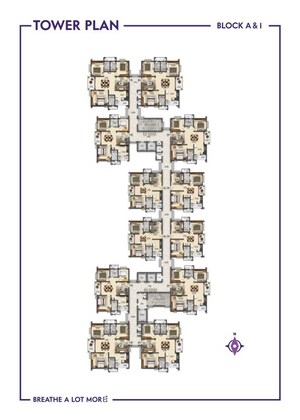 Master Plan in 2 BHK Apartment at Ramky One Symphony, Peeranchuruvu – for Sale