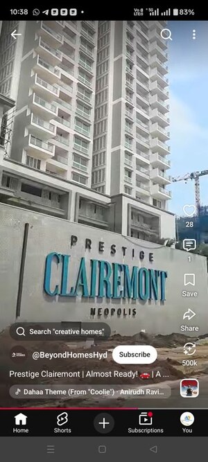 3.5 BHK Apartment For Sale in Prestige Clairemont, Kokapet