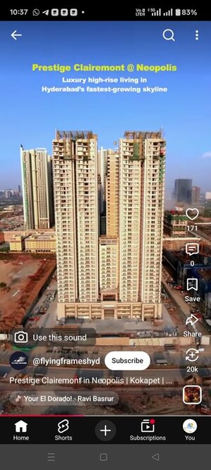 3.5 BHK Apartment – Exterior View View at Prestige Clairemont, Kokapet - for Sale