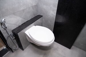 Bathroom in 1 RK Builder Floor at Om Sai Apartment Wadgaon, Wadgaon Sheri – for Rent
