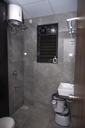 Bathroom in 1 RK Builder Floor at Om Sai Apartment Wadgaon, Wadgaon Sheri – for Rent