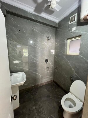 Bathroom in 3 BHK Builder Floor at Sheikh Sarai – for Rent