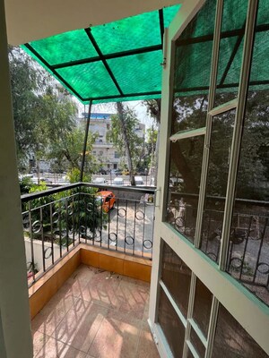 Balcony in 3 BHK Builder Floor at Sheikh Sarai – for Rent
