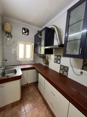 Kitchen in 3 BHK Builder Floor at Sheikh Sarai – for Rent