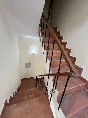 Staircase in 3 BHK Builder Floor at Sheikh Sarai – for Rent