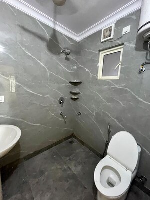 Bathroom in 3 BHK Builder Floor at Sheikh Sarai – for Rent