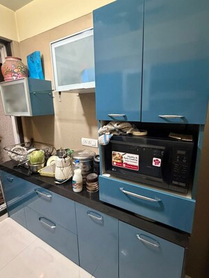 Kitchen in 2 BHK Apartment at Kesar Exotica, Kharghar Sector 10 – for Rent