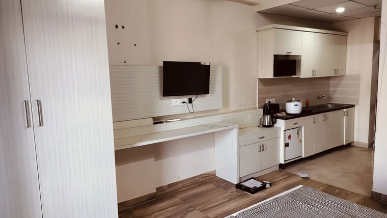 Kitchen, paramount-golfforeste Studio 435 Sq.Ft. Apartment In Zeta I Greater Noida Greater Noida 10684605