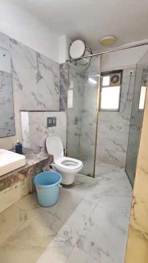 Bathroom in 4 BHK Apartment at Raheja Ridgewood, Goregaon East – for Rent