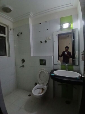 Bathroom in 3 BHK Apartment at Swaran Nagri, Sector 31 – for Rent