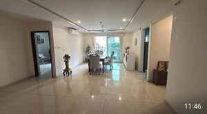 Living Room in 3 BHK Apartment at Cybercity Rainbow Vistas Rock Gardens, Hi Tech City – for Rent