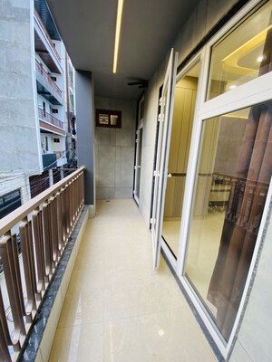 Balcony in 3 BHK Builder Floor at Dwarka Mor – for Rent