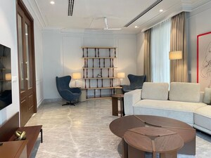 Living Room in 4 BHK Apartment at Vasant Vihar – for Rent