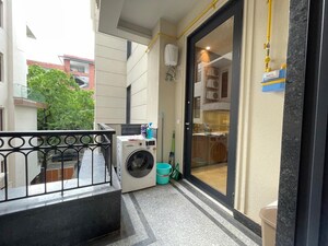 Balcony in 4 BHK Apartment at Vasant Vihar – for Rent