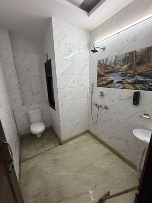 Bathroom in 3 BHK Builder Floor at Tagore Garden – for Rent