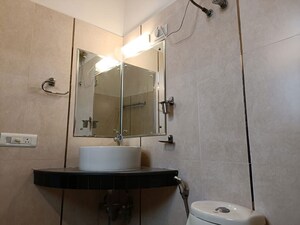 Bathroom in 3 BHK Builder Floor at Sarvapriya Vihar – for Rent