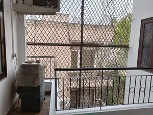 Balcony in 3 BHK Builder Floor at Sarvapriya Vihar – for Rent