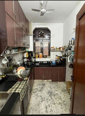 Kitchen in 3 BHK Builder Floor at Kalkaji – for Rent