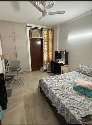 Bedroom in 3 BHK Builder Floor at Kalkaji – for Rent
