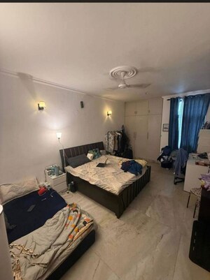 Living Room in 3 BHK Builder Floor at Kalkaji – for Rent