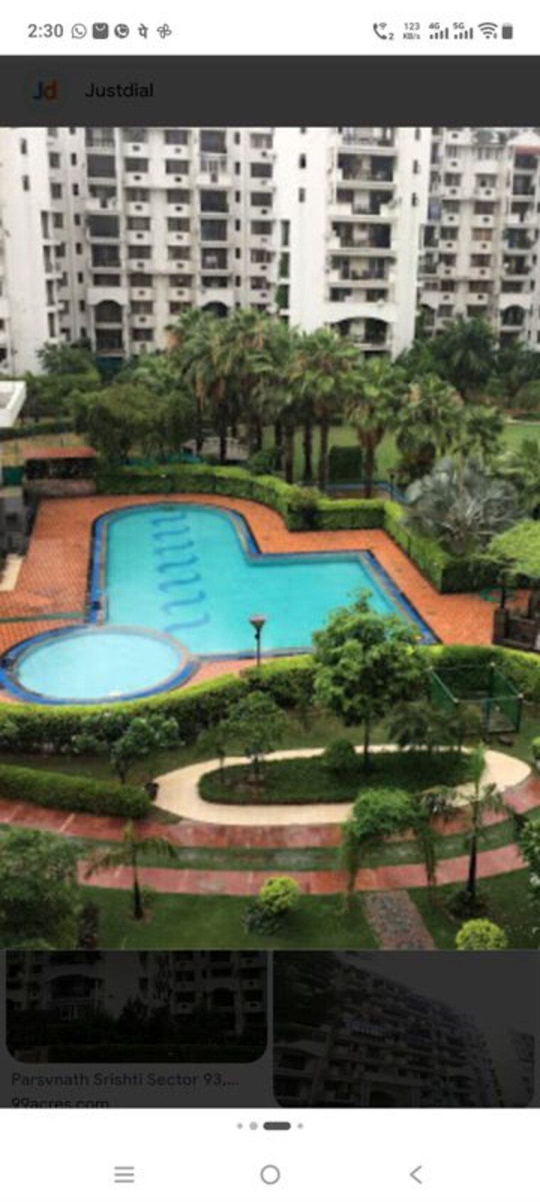 Swimming Pool, parsvnath-srishti 4 Bedroom 3550 Sq.Ft. Apartment In Sector 93 Noida 10685228
