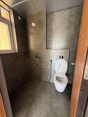 Bathroom in 3 BHK Apartment at Northcape Venicia, Baner – for Rent